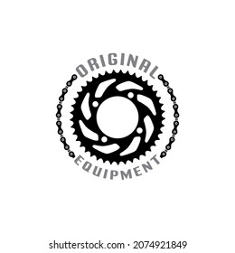 Gear and Chain Logo Vehicle Spare Parts Symbol Design Inspiration