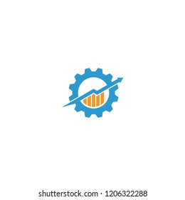 gear chart logo icon