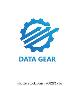Gear Chart Logo Template Design