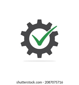 Icono de marca de verificación, ilustración simple aislada por vectores.
