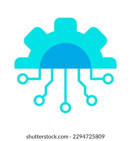 Symbol für die Automatisierung von Schaltanlagen, Vektorgrafik