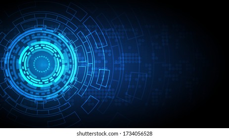 Gear circuit technology background with hi-tech digital data connection system and computer electronic