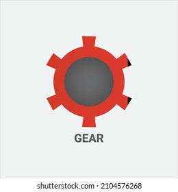 Gear clipart free vector icon