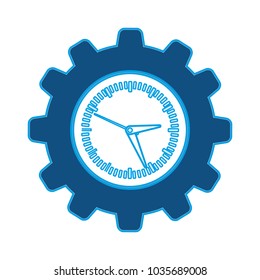 gear clock icon image