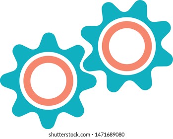 gear cog circle setting icon