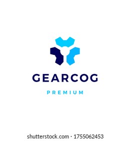 gear cog cogs logo vector icon illustration