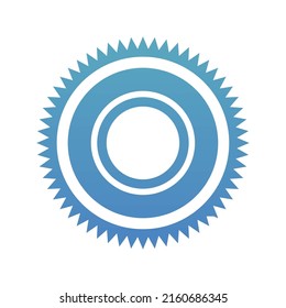 gear cog flat icon isolated