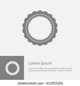 Gear or cog icon,  friction