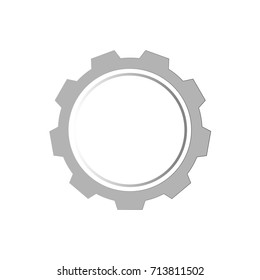 Gear or cog icon on a white background.