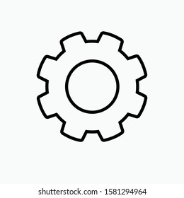 Gear : Cog Icon - Vector, Sign and Symbols for Design, Presentation, Website or Apps Elements.