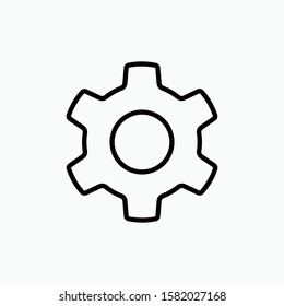 Gear : Cog Icon - Vector, Sign and Symbols for Design, Presentation, Website or Apps Elements.