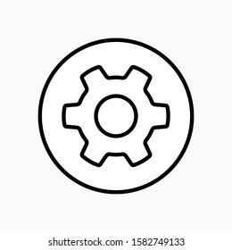 Gear : Cog Icon - Vector, Sign and Symbols for Design, Presentation, Website or Apps Elements.