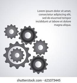 Gear cog machine part set design