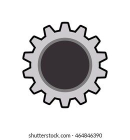 gear cog machine part technology metal icon. Isolated and flat illustration. Vector graphic