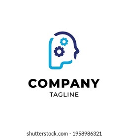 Gear Cog Machine System in Human Head Learning Smart Logo Vector Idea
Artificial Intelligence