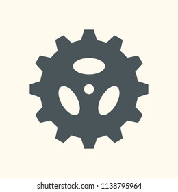 Gear cog mechanism icon quality vector illustration cut