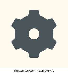 Gear cog mechanism icon quality vector illustration cut