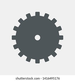 Gear cog mechanism icon quality vector illustration cut