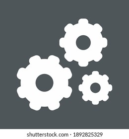 Gear Cog Mechanism Icon Quality Vector Illustration Cut