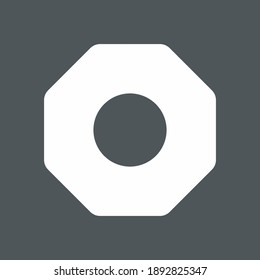 Gear cog mechanism icon quality vector illustration cut