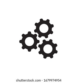 Gear, cog, settings icon vector illustration