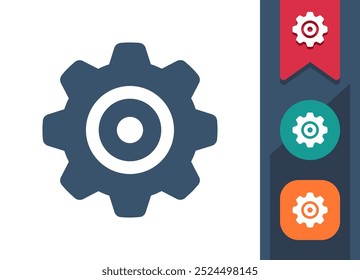 Gear, Cog, Sprocket, Settings Icon. Professional, pixel perfect icon. EPS 10 format.