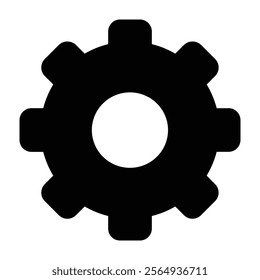 Gear, Cog wheel icon. Gear wheel, Gear setting. Gear set simple glyph web symbol vector design and illustration.