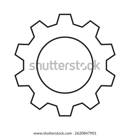 Gear, Cog wheel icon. Gear wheel, Gear setting.  Gear set simple glyph web symbol vector design and illustration.
