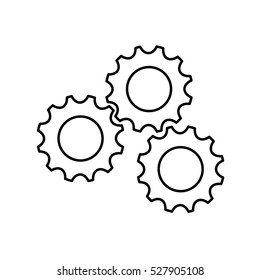 Gear cog wheel icon vector illustration graphic design