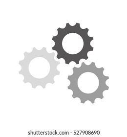 Gear cog wheel icon vector illustration graphic design