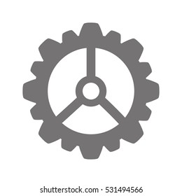 gear cog wheel icon vector illustration graphic design