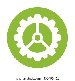 gear cog wheel icon vector illustration graphic design