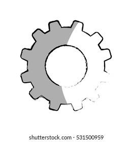 gear cog wheel icon vector illustration graphic design