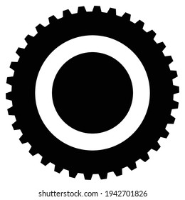 Gear, cogwheel, gearwheel icon, symbol and logo. Illustration for setup, customization, technical, and industrial concepts