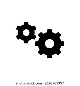 gear cogwheel icon, modern vector isolated on white background.