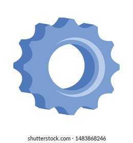 gear cogwheel icon on white background