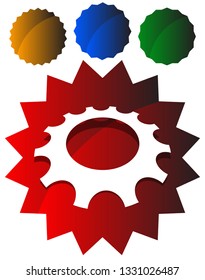 Gear, cogwheel icon for repair, developement and such themes