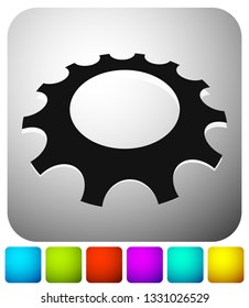 Gear, cogwheel icon for repair, developement and such themes