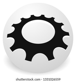 Gear, cogwheel icon for repair, developement and such themes