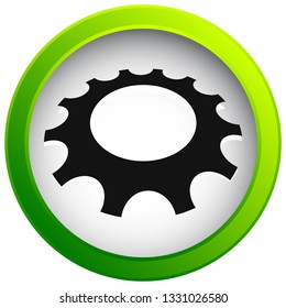 Gear, cogwheel icon for repair, developement and such themes