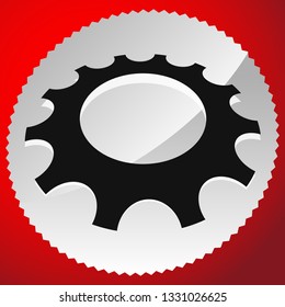 Gear, cogwheel icon for repair, developement and such themes