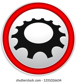 Gear, cogwheel icon for repair, developement and such themes