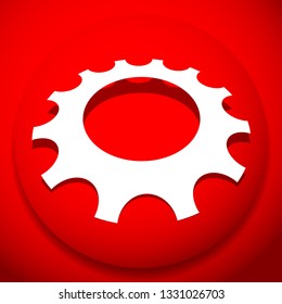 Gear, cogwheel icon for repair, developement and such themes