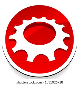 Gear, cogwheel icon for repair, developement and such themes