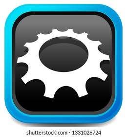 Gear, cogwheel icon for repair, developement and such themes