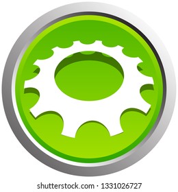 Gear, cogwheel icon for repair, developement and such themes