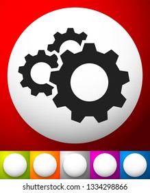 Gear, cogwheel icon. Repair, maintance, mechanics concept icon