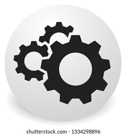 Gear, cogwheel icon. Repair, maintance, mechanics concept icon