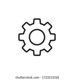 Gear, cogwheel icon symbol illustration