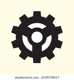 Gear Cogwheel icon vector art illustration. Gear setting icon.